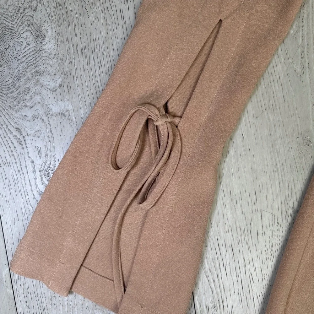 The Fifth Label beige Jeanne mini dress bell long sleeve button down‎ size small